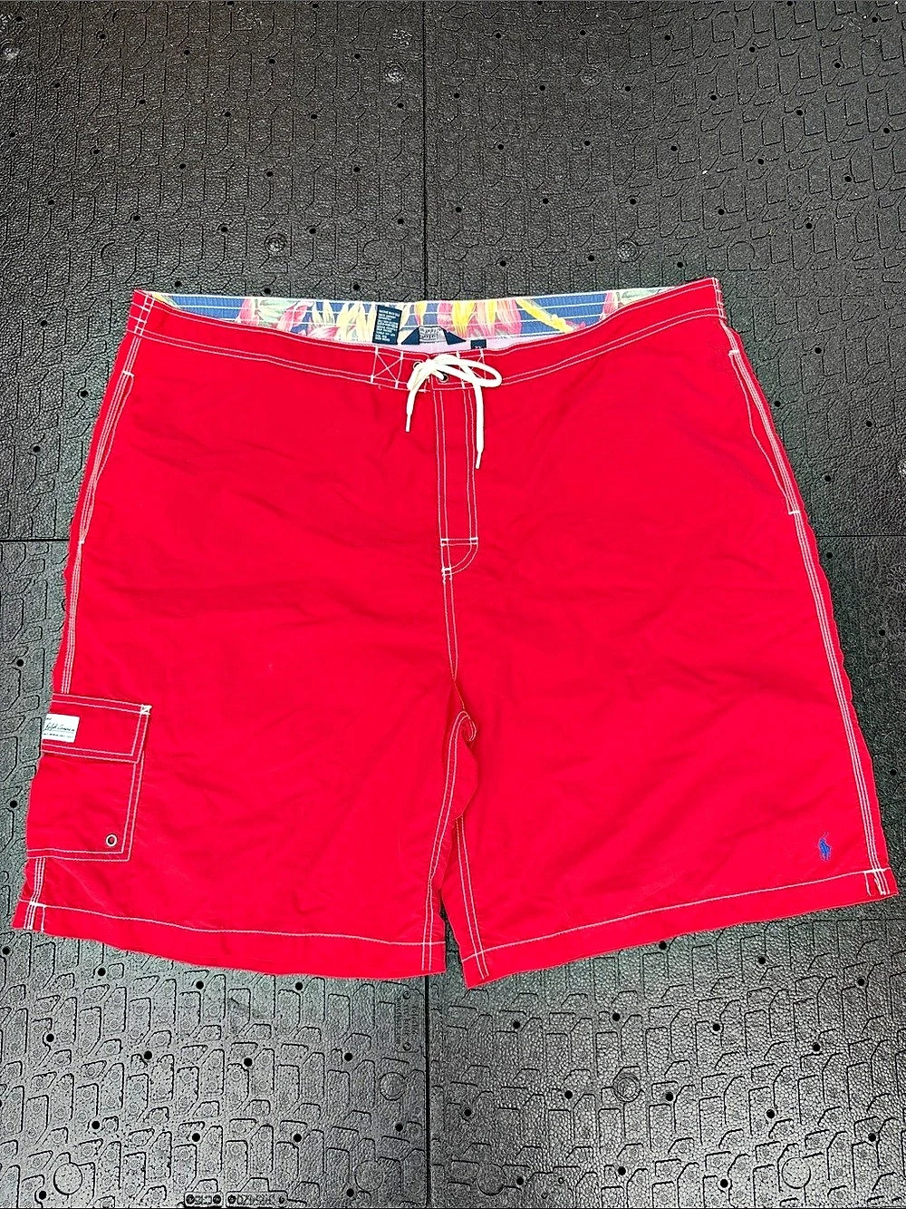 Polo Ralph Lauren Men’s Board Shorts in Red Size 2 X Big